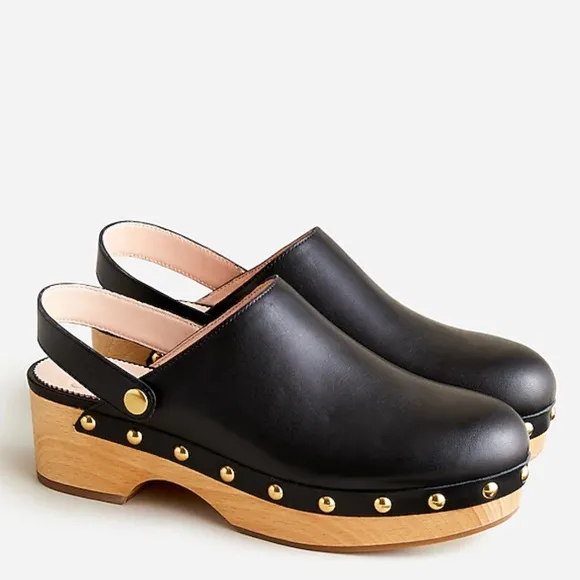 J. Crew Convertible leather clogs