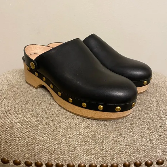 J. Crew Convertible leather clogs