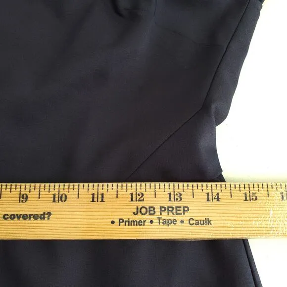 J Crew Navy Sheath Dress 6 Classic Modern Preppy Tailored Career Corporate NEW