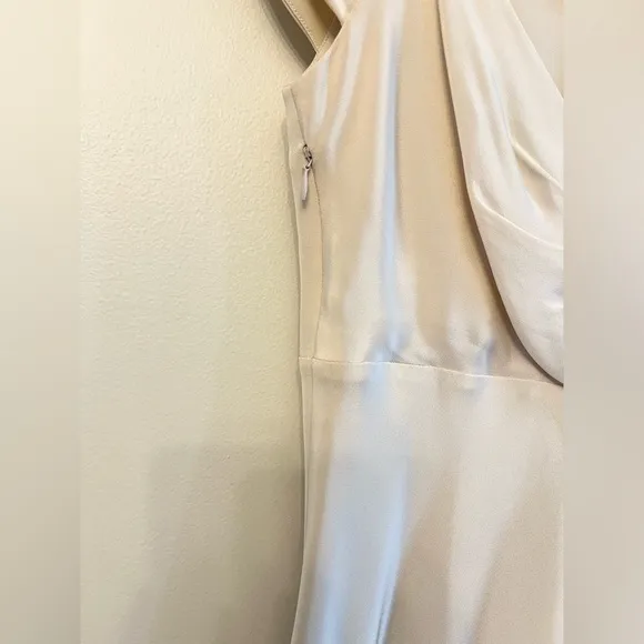 J Crew vintage Cecelia dress 100% silk cream ivory bridal bachelorette classic 2