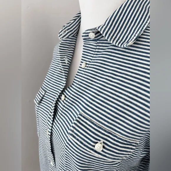 J. McLaughlin Navy striped Richie dress size medium NWT