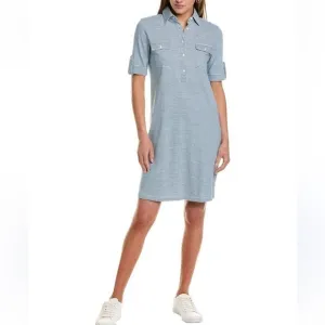 J. McLaughlin Navy striped Richie dress size medium NWT
