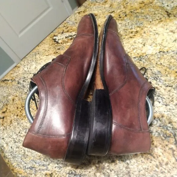 J. Murphy by Johnston &amp; Murphy 59-11703 Men's Burgundy Cap Toe Shoes Size 12M