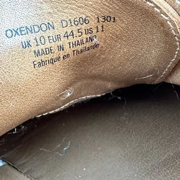 J Shoes Oxendon Dainite Sole Moc Toe Derbys US Men's Size 11