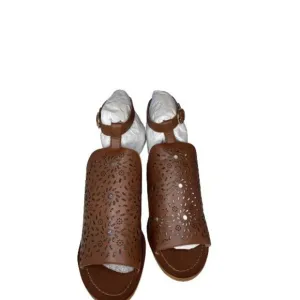 Jack Rogers Shoes Womens 11 Mocha Ronnie Brown Heel Sandals M21 111201H NEW