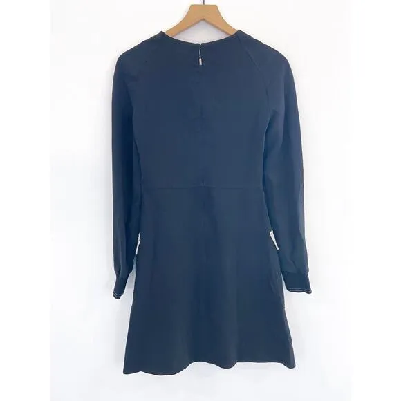 Jason Wu Grey Black Cream Fit Flare Dress 2 Modern Contemporary Minimalist Sleek