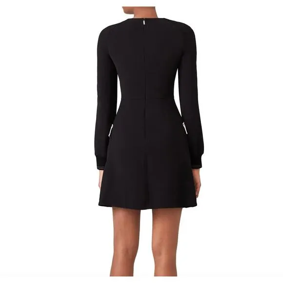 Jason Wu Grey Black Cream Fit Flare Dress 2 Modern Contemporary Minimalist Sleek