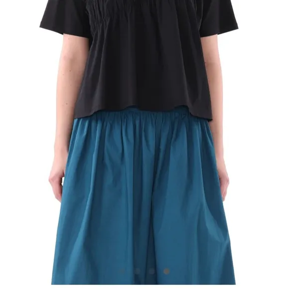 Jason Wu skirt tiered skirt army green smocked waste midi skirt embellished