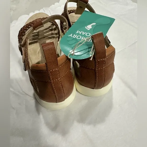 JBU Prague Comfort Casual Adjustable Ankle Strap Flat Open Toe  Sandals Size 7M