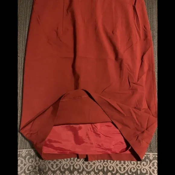 J.Crew Classic Casual Basic Wool Sheath Midi Dress Fitted Red Size 12
