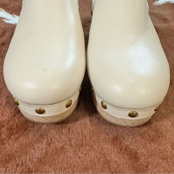 J.crew Convertible Leather Studded Clogs