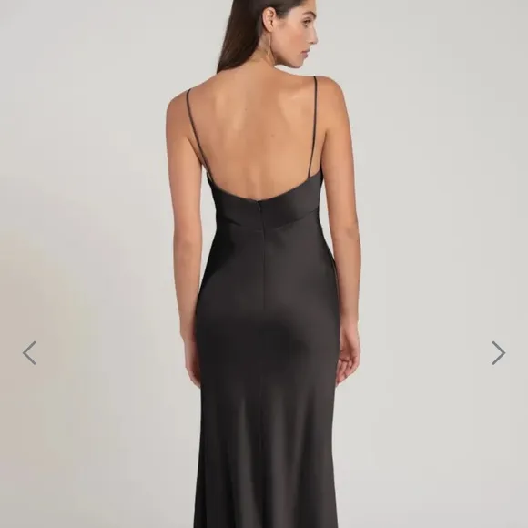 Jenny Yoo Addison Dress in Black Silk NWT!