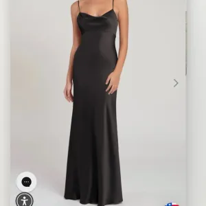 Jenny Yoo Addison Dress in Black Silk NWT!
