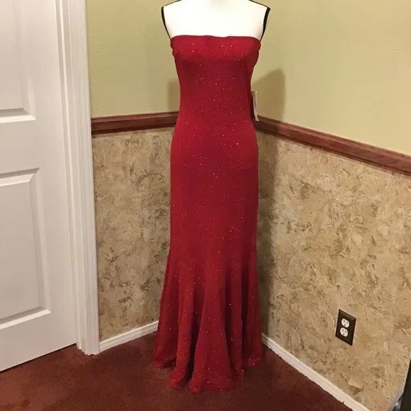 Jessica McClintock NWT Vintage Evening Long Dress Gown Modern Sz 4 (Vintage 10)