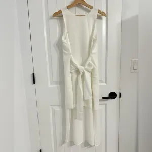 J.O.A. White Sleeveless Layered Dress