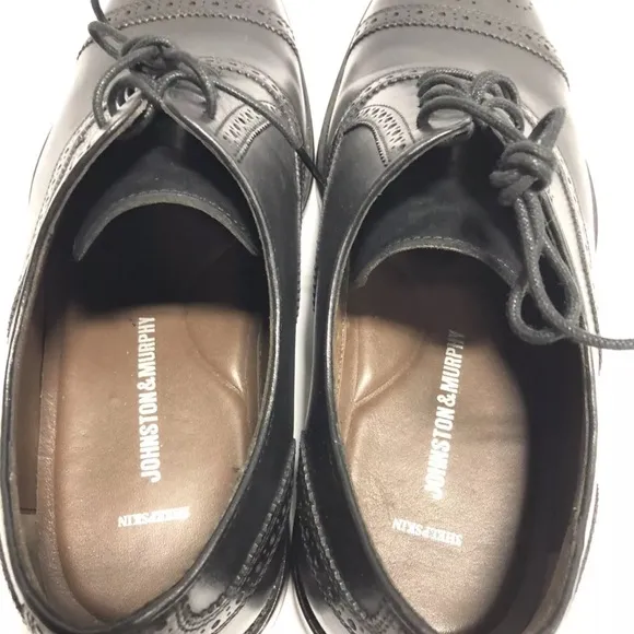 Johnston &amp; Murphy Men’s Daley Cap Toe Oxford Shoes, Size 10.5 Wide