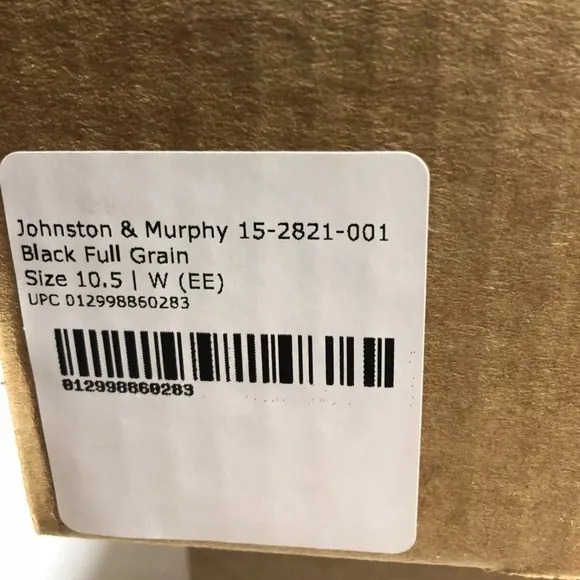 Johnston &amp; Murphy Men’s Daley Cap Toe Oxford Shoes, Size 10.5 Wide