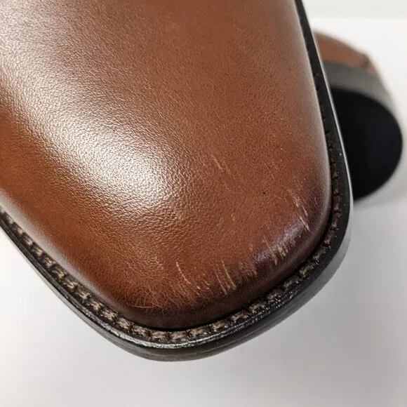 Johnston and Murphy Novick Cap Oxford, Brown Leather, Men's 10 Wide