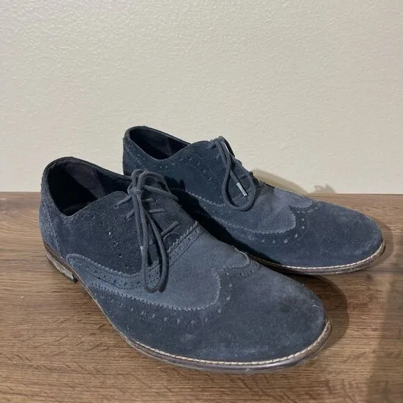 John Varvatos Men's Suede Oxford Shoes