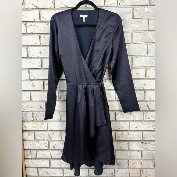 Joie | Midnight Navy Blue Wrap Dress