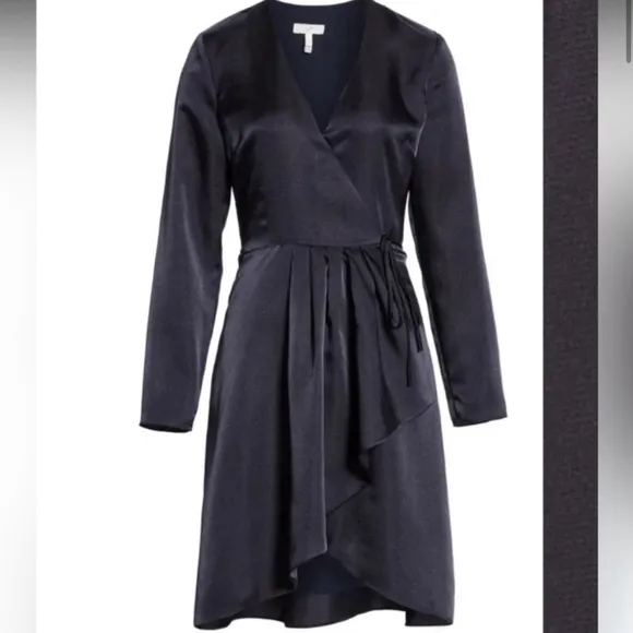 Joie | Midnight Navy Blue Wrap Dress
