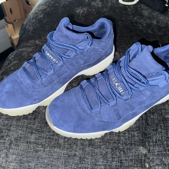 Jordan Blue Sneakers Premium Suede Classic Design