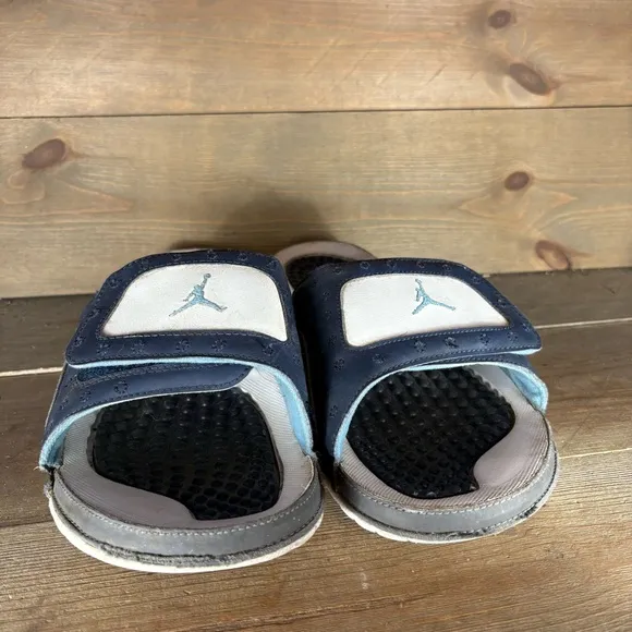 jordan hyrdo 13 mens size 12 shoes blue basketball slide sandals