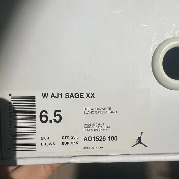 Jordan White and Gray High-Top Sneakers Modern Design