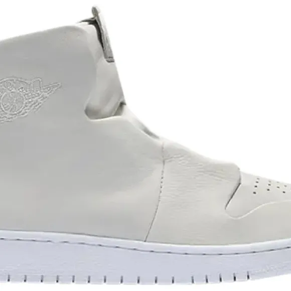Jordan White and Gray High-Top Sneakers Modern Design