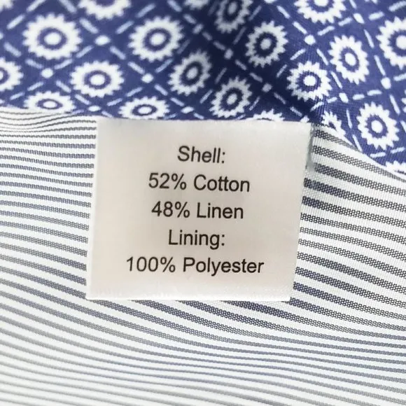 Joseph Abboud Mens Modern Fit Sport Coat Jacket Linen Blend Navy Blue NEW