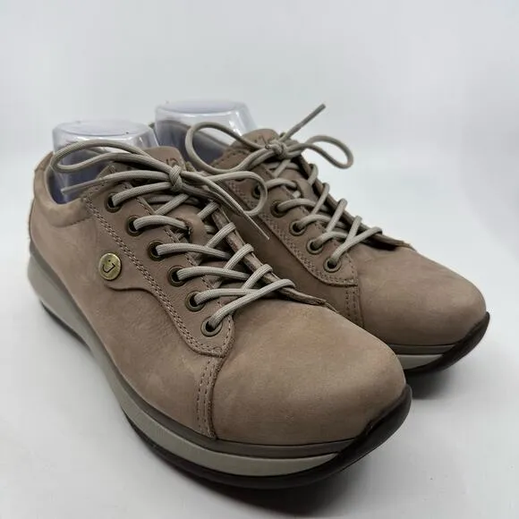 Joya WMNS Paris II Comfort Walking Shoe Teak tan Color US Sz 9 Lace-Up Ortholite