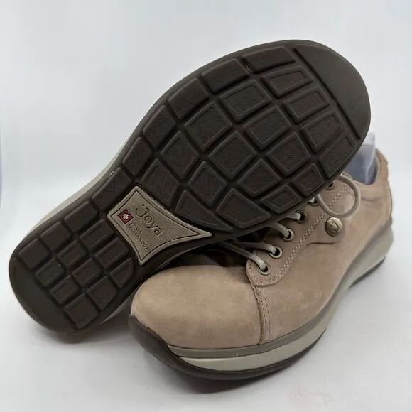 Joya WMNS Paris II Comfort Walking Shoe Teak tan Color US Sz 9 Lace-Up Ortholite