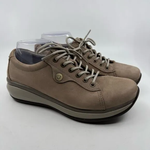Joya WMNS Paris II Comfort Walking Shoe Teak tan Color US Sz 9 Lace-Up Ortholite