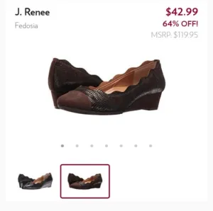 J.Renee &quot;Fedosia&quot; Chocolate Wedge Heels