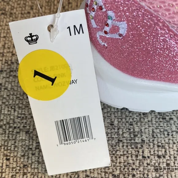 Juicy Couture Kids Sneakers Double Strap Casual Athletic Shoes