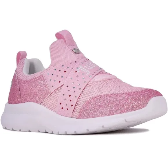Juicy Couture Kids Sneakers Double Strap Casual Athletic Shoes