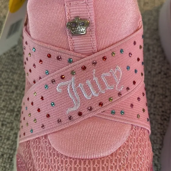 Juicy Couture Kids Sneakers Double Strap Casual Athletic Shoes