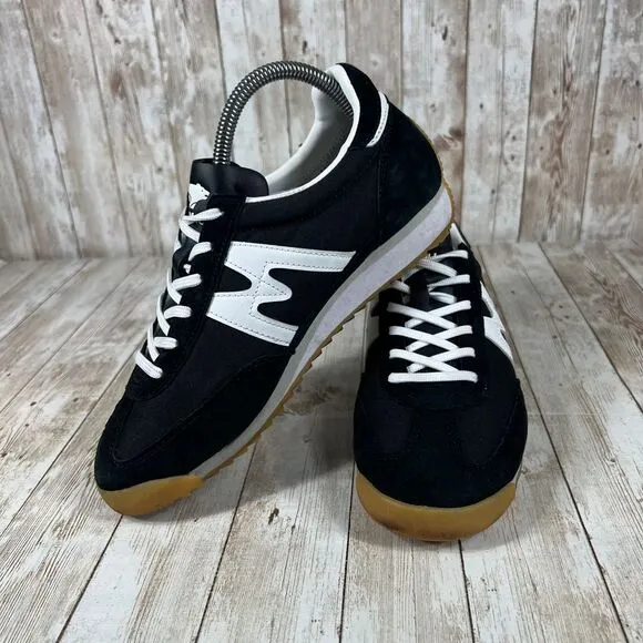 Karhu Mestari Black‎ White Retro Sneakers Classic Gum Sole Mens 6 Womens 7.5
