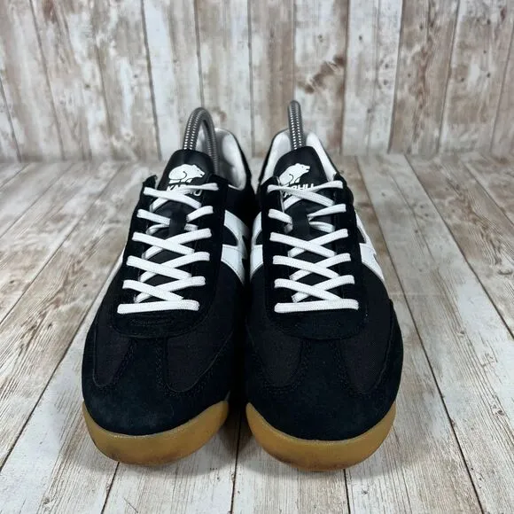 Karhu Mestari Black‎ White Retro Sneakers Classic Gum Sole Mens 6 Womens 7.5