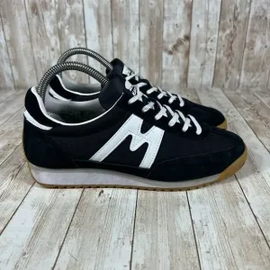 Karhu Mestari Black‎ White Retro Sneakers Classic Gum Sole Mens 6 Womens 7.5