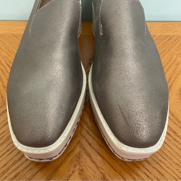 Karl Lagerfeld Paris Brea Leather Platform Loafers Sip On Shoes Size 8 Platform