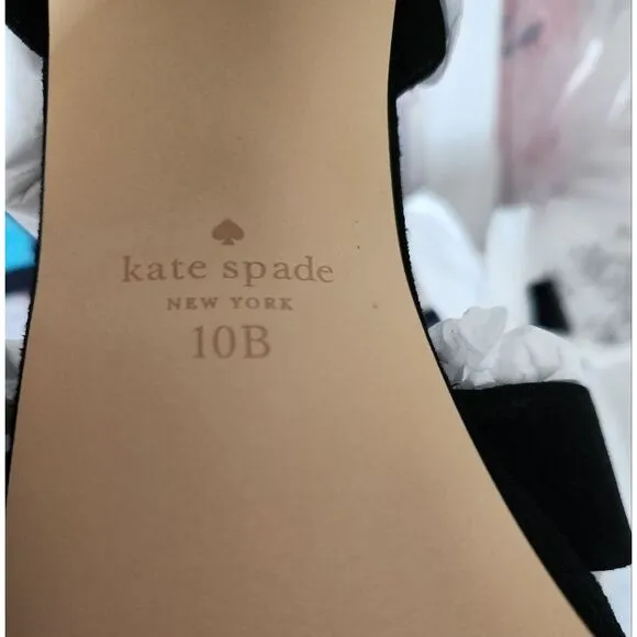 Kate Spade Delia Black Platform Sandals Size 10