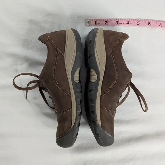 Keen Brown Lace Up Leather Presidio Shoes