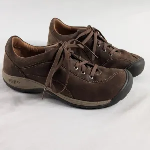 Keen Brown Lace Up Leather Presidio Shoes