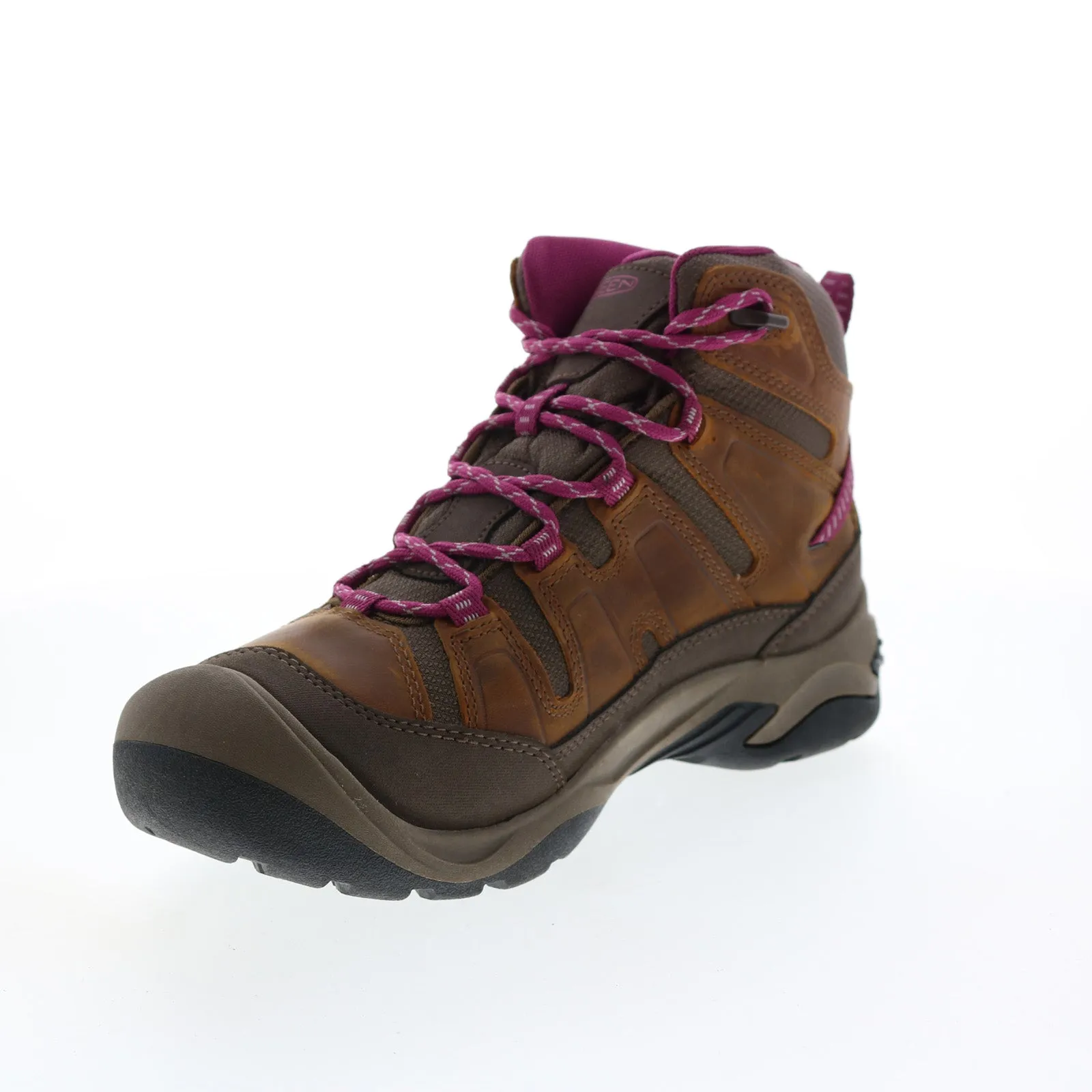 Keen Circadia Mid Waterproof 1026765 Womens Brown Leather Hiking Boots