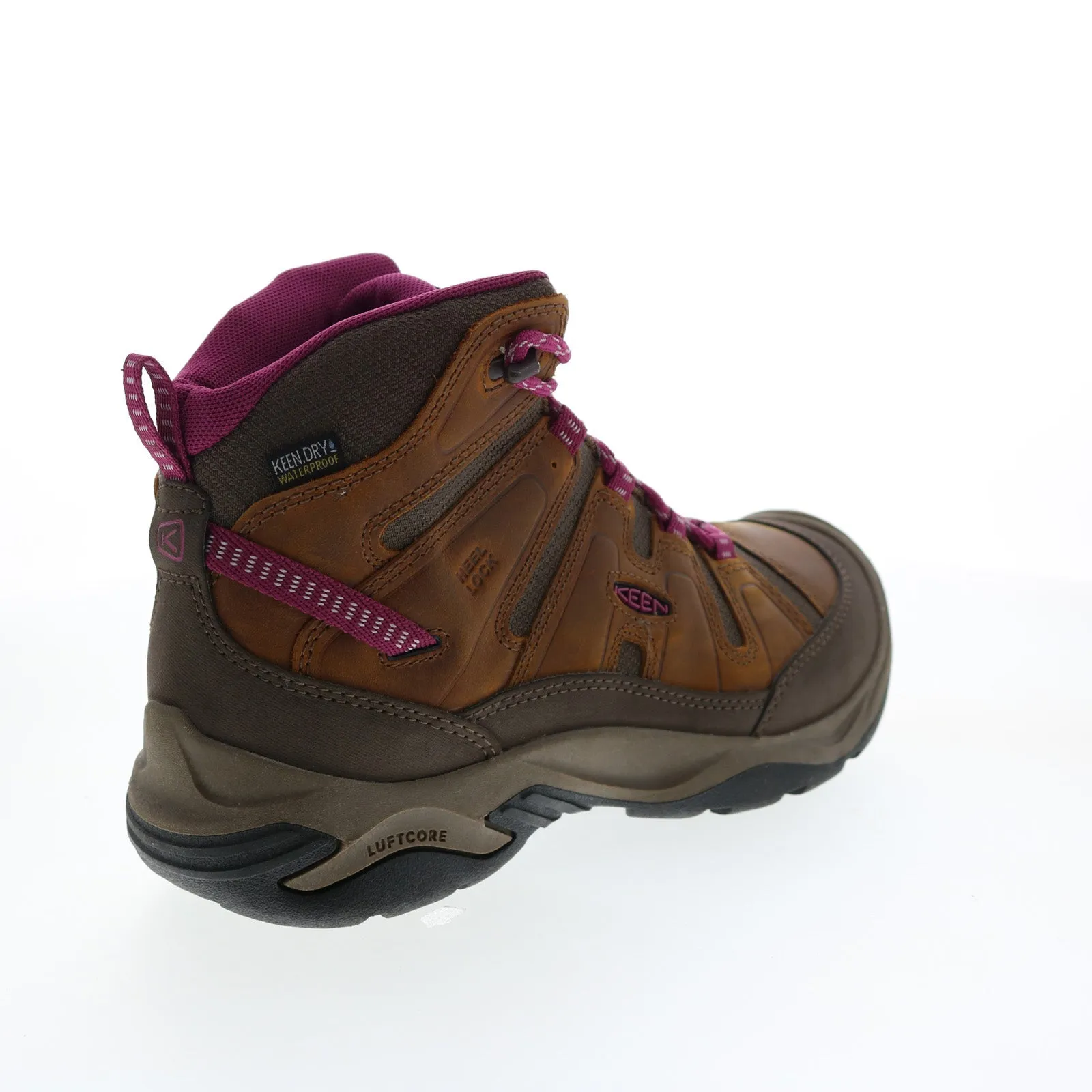 Keen Circadia Mid Waterproof 1026765 Womens Brown Leather Hiking Boots