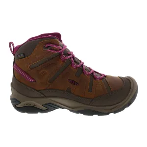 Keen Circadia Mid Waterproof 1026765 Womens Brown Leather Hiking Boots