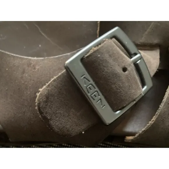 Keen Men's Brown Leather Fisherman Sandals Shoes Buckle Size 8.5 Very Good
