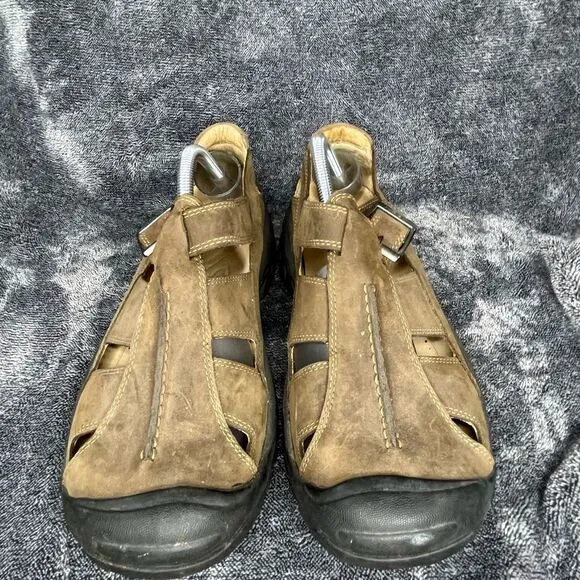 KEEN  Sandals Brown leather mens Size 10.5