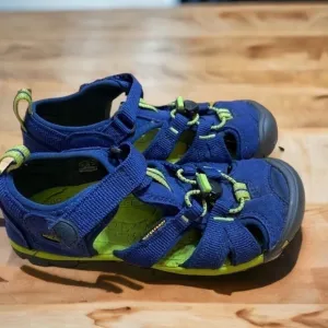 Keen Sandals Sz 1 Blue Green Kids Outdoors Shoes Caged Toe